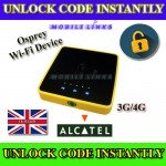 Unlock Alcatel WiFi Modem Osprey 2 mini 3 Y853 4GEE Y854 Y854VB Y853VB EE40VB EE60VB Unlocking Code